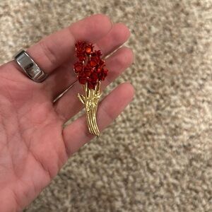 Vintage rose brooch